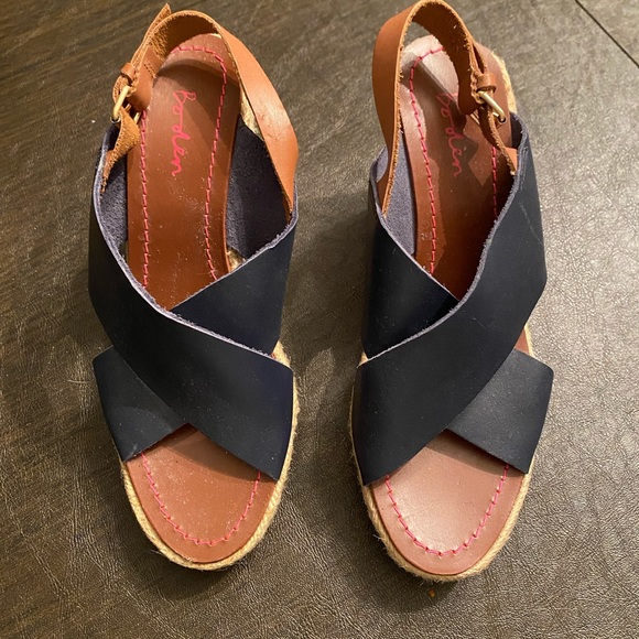Boden Shoes - Boden espadrilles navy wedge sandal